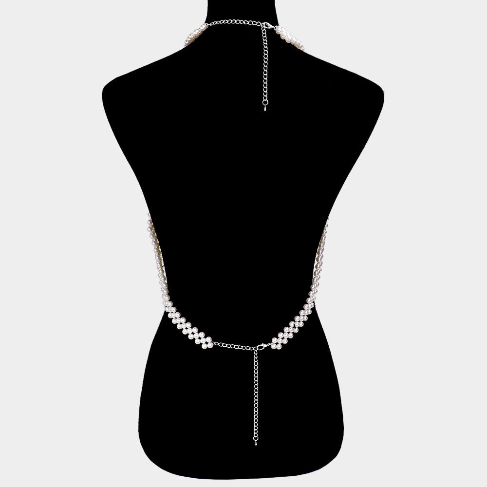 Pearl Draped Body Necklace