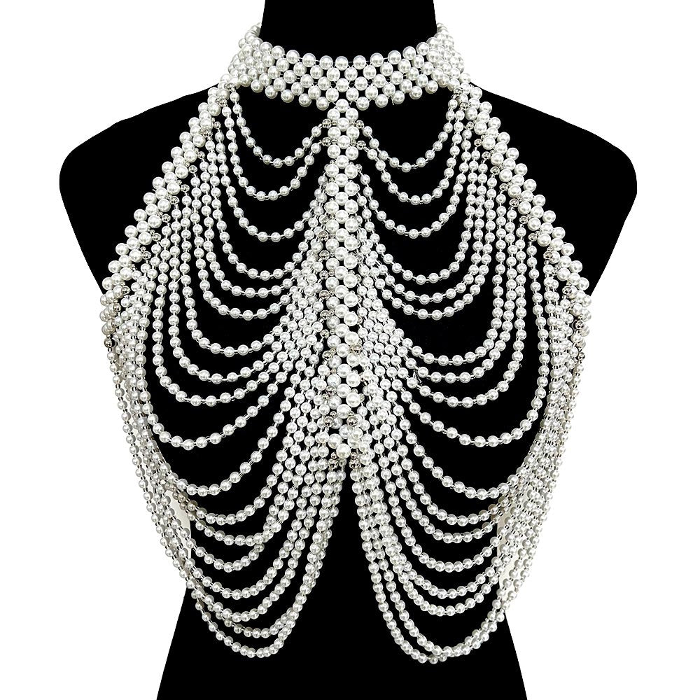 Pearl Draped Body Necklace