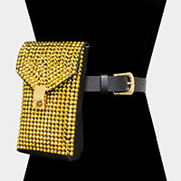Studded Belted Fanny/ Crossbody