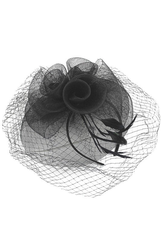 Flower Mesh Flapper Fascinator