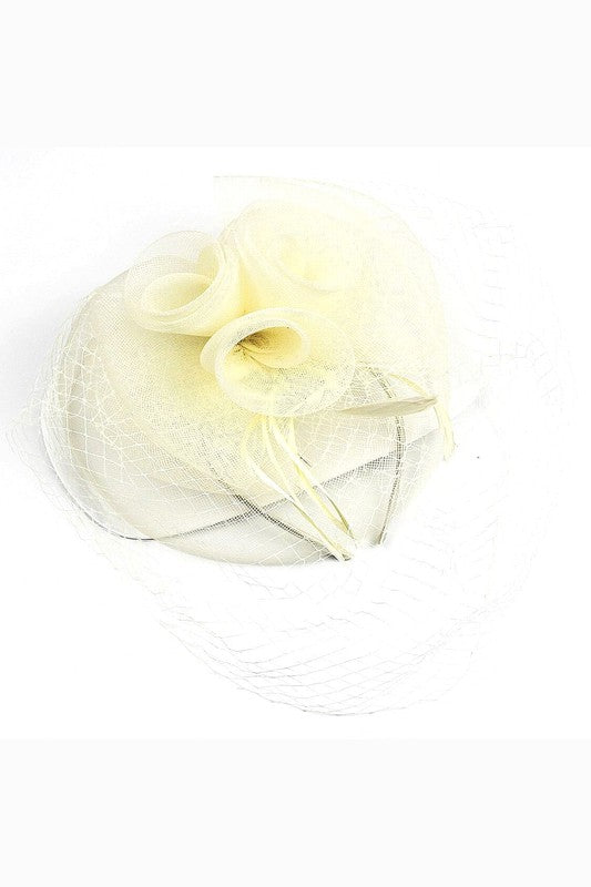 Flower Mesh Flapper Fascinator