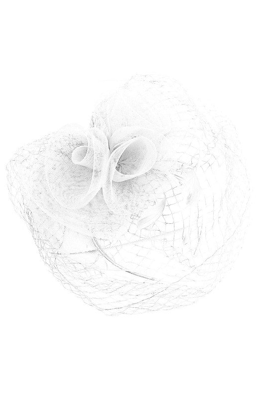 Flower Mesh Flapper Fascinator