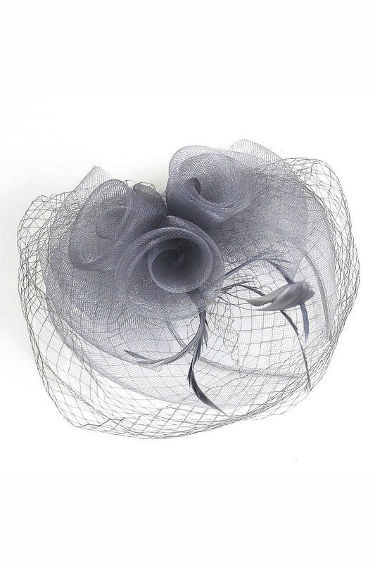 Flower Mesh Flapper Fascinator