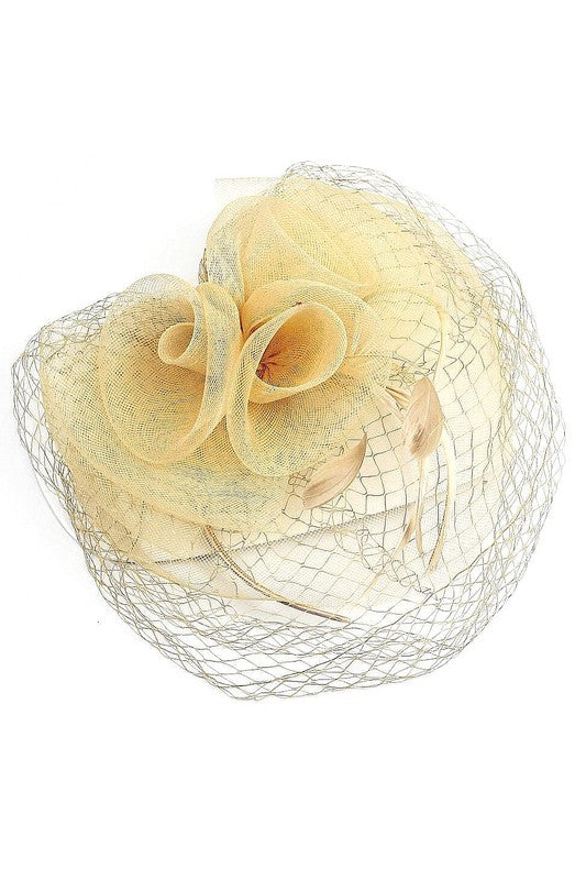 Flower Mesh Flapper Fascinator