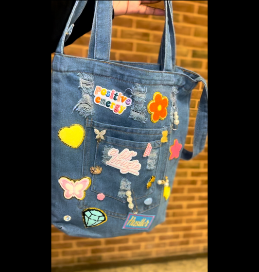 A Lil Bougie Denim Bag