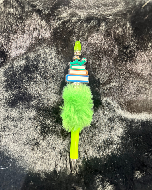 Furry Book Worm Pen