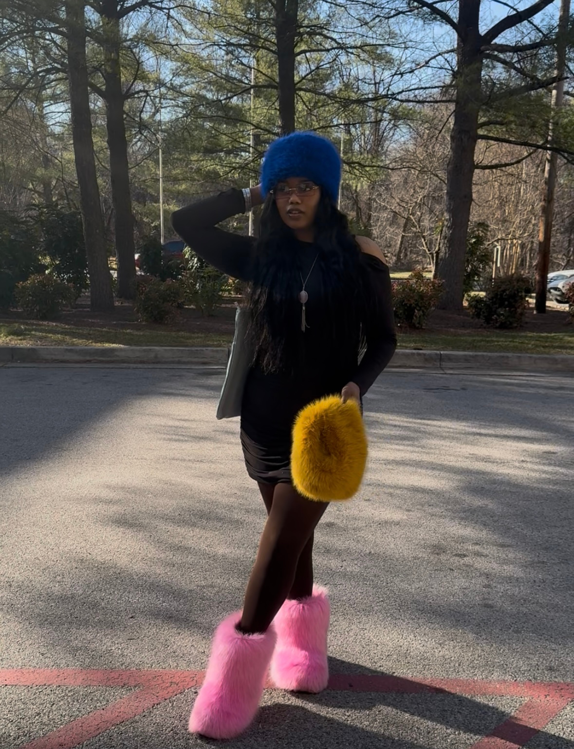 A lil Bougie Fur Hat