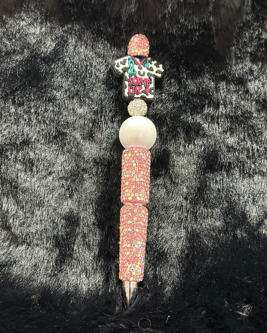 Pink Scrub Life Pen