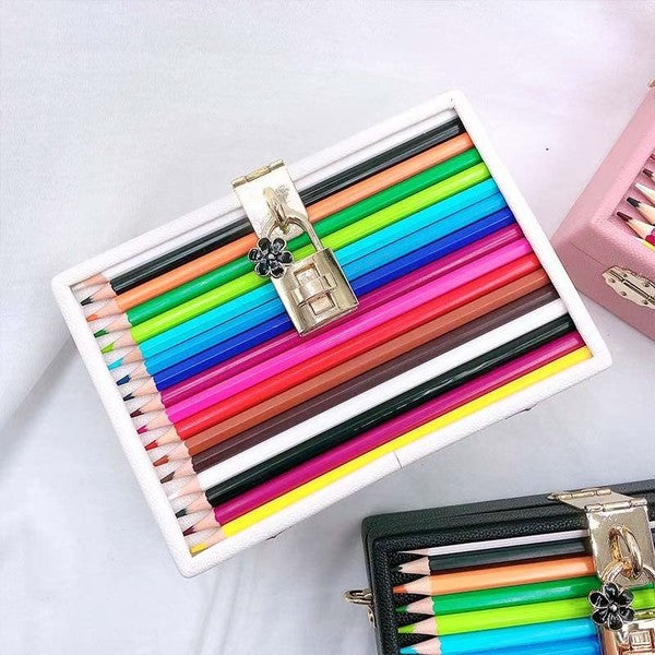 FASHION CUTE PENCIL SQUARE BOX CROSSBODY BAG