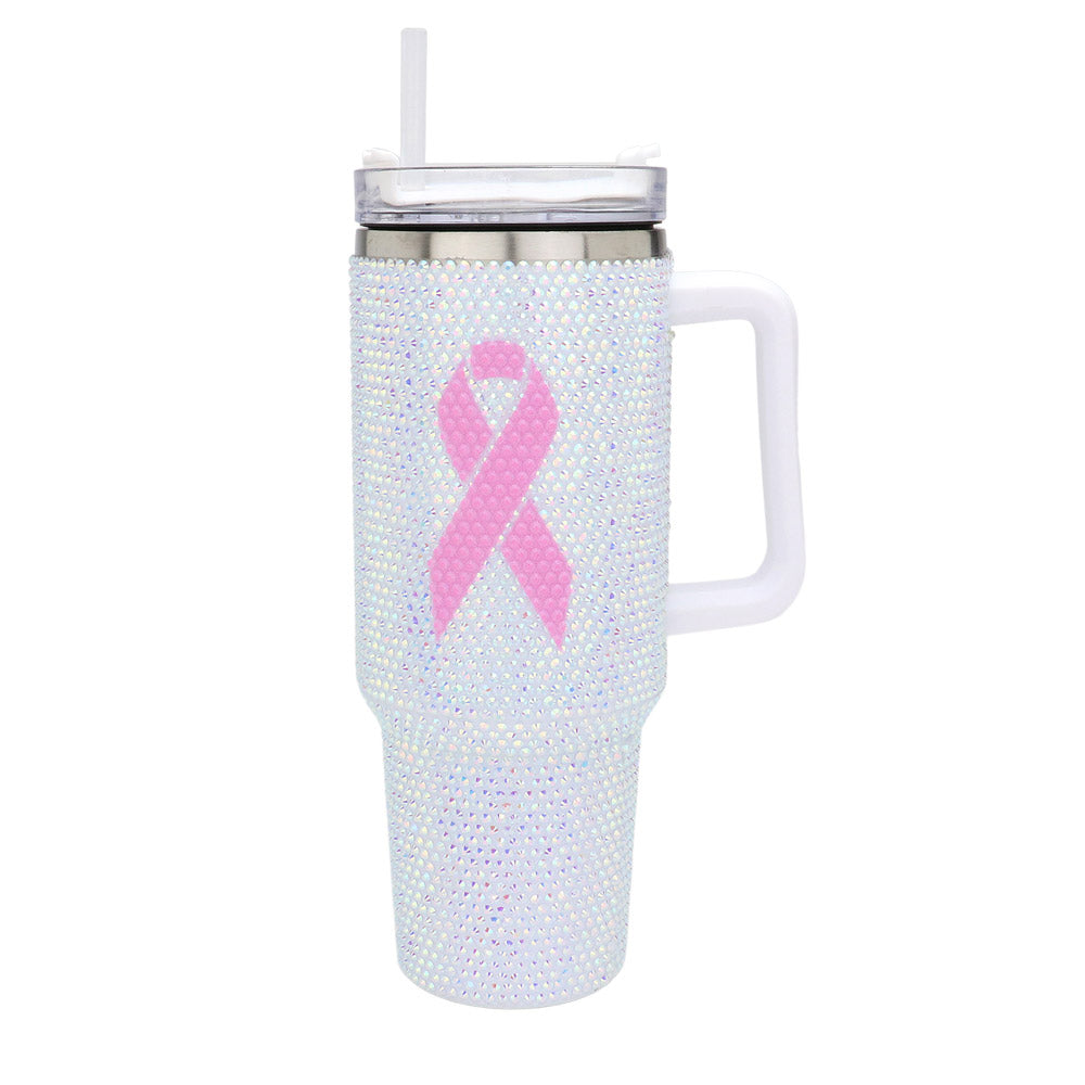 White Ribbon Tumbler